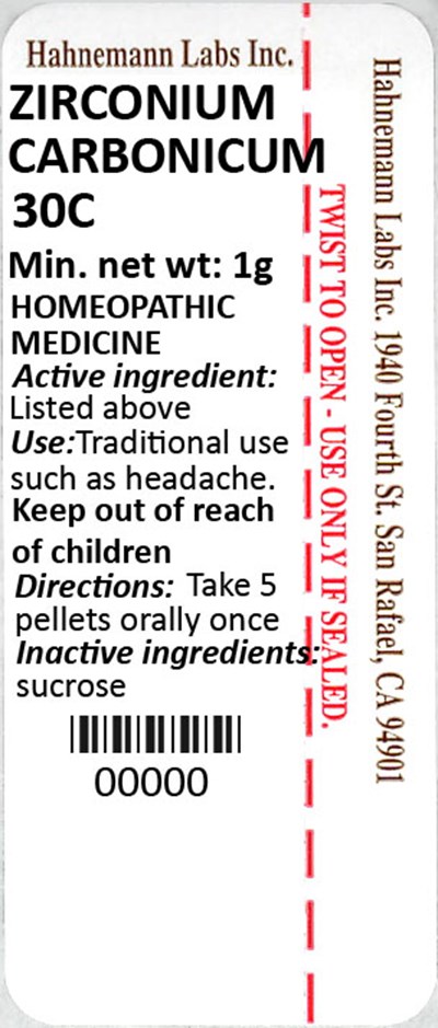 Zirconium Carbonicum 30C 1g - Zirconium Carbonicum 30C 1g